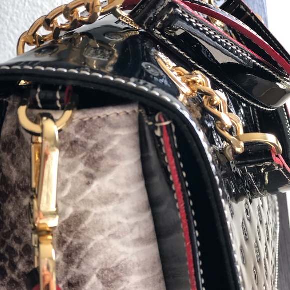 Cromia Bags Arcadia Embossed Flap Satchel Bag Poshmark